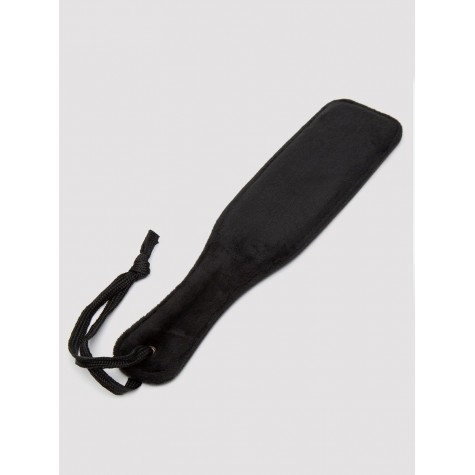 Черная шлепалка Bound to You Faux Leather Small Spanking Paddle - 25,4 см.