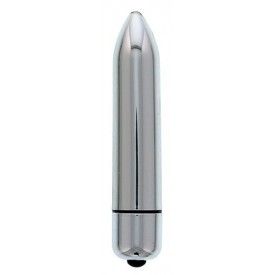 Серебристый мини-вибратор CLIMAX BULLET - 8,5 см.